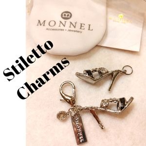 Purse Bag Charm Stiletto Shoe High Heel